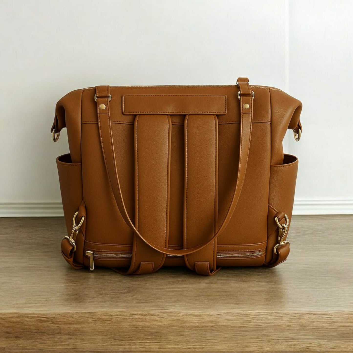 Sac à Langer Cuir Marron