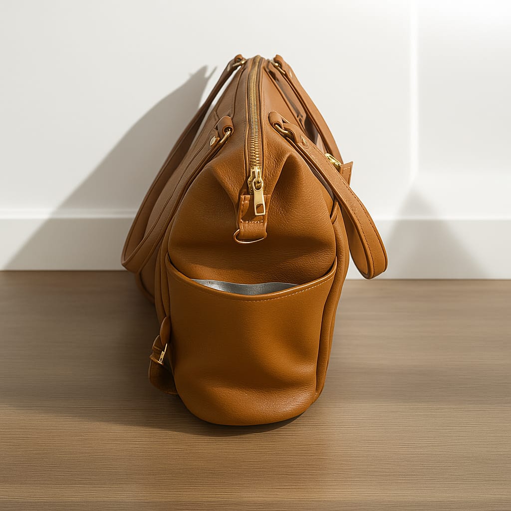 Sac à Langer Cuir Marron