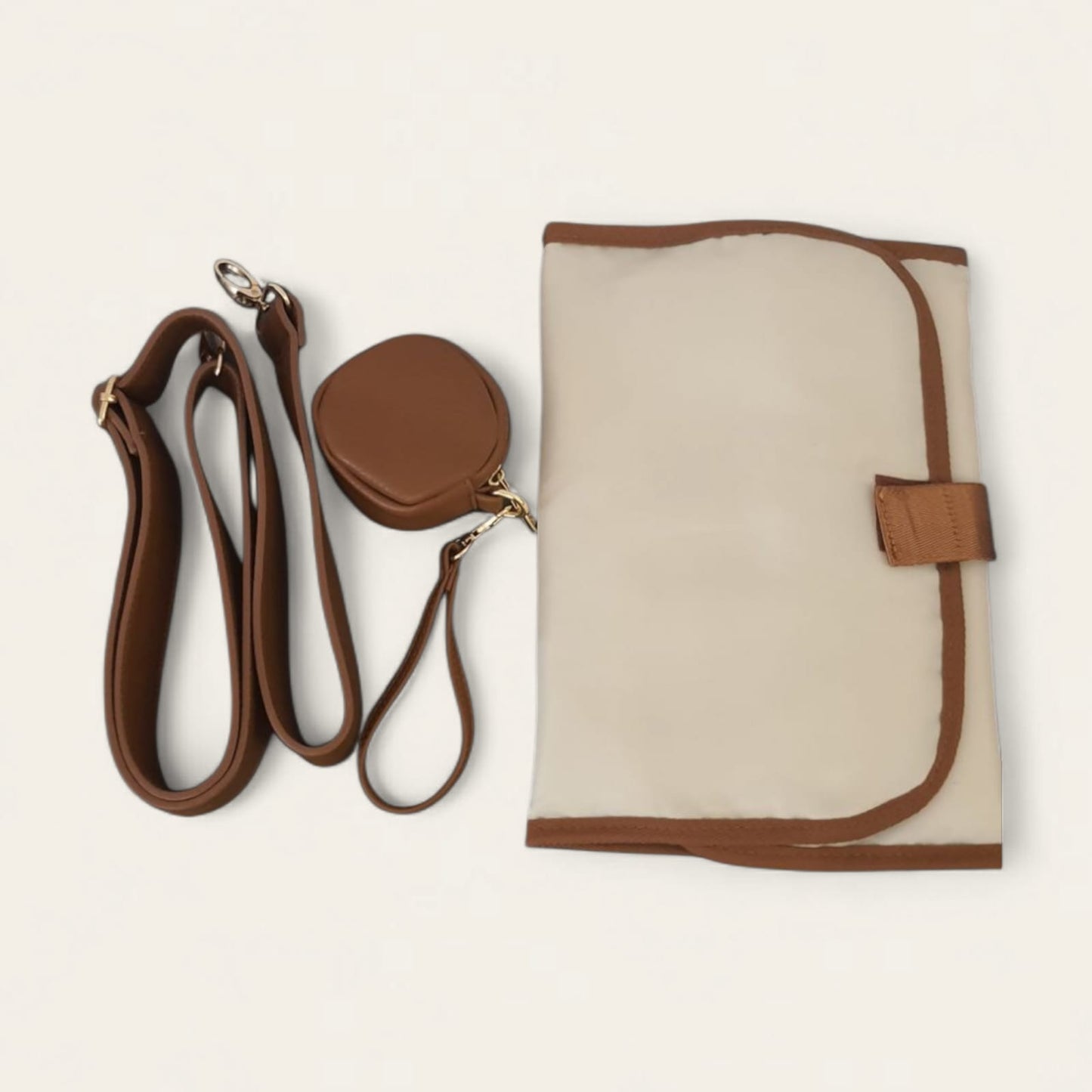 Sac à Langer Cuir Marron