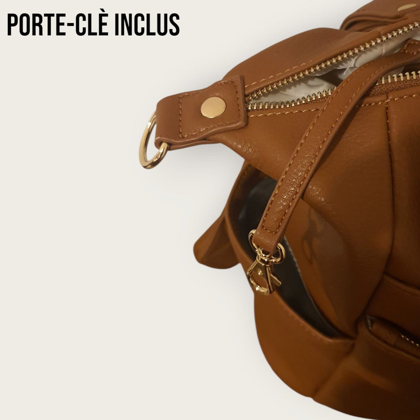Sac à Langer Cuir Marron