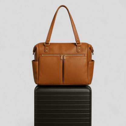Sac à Langer Cuir Marron