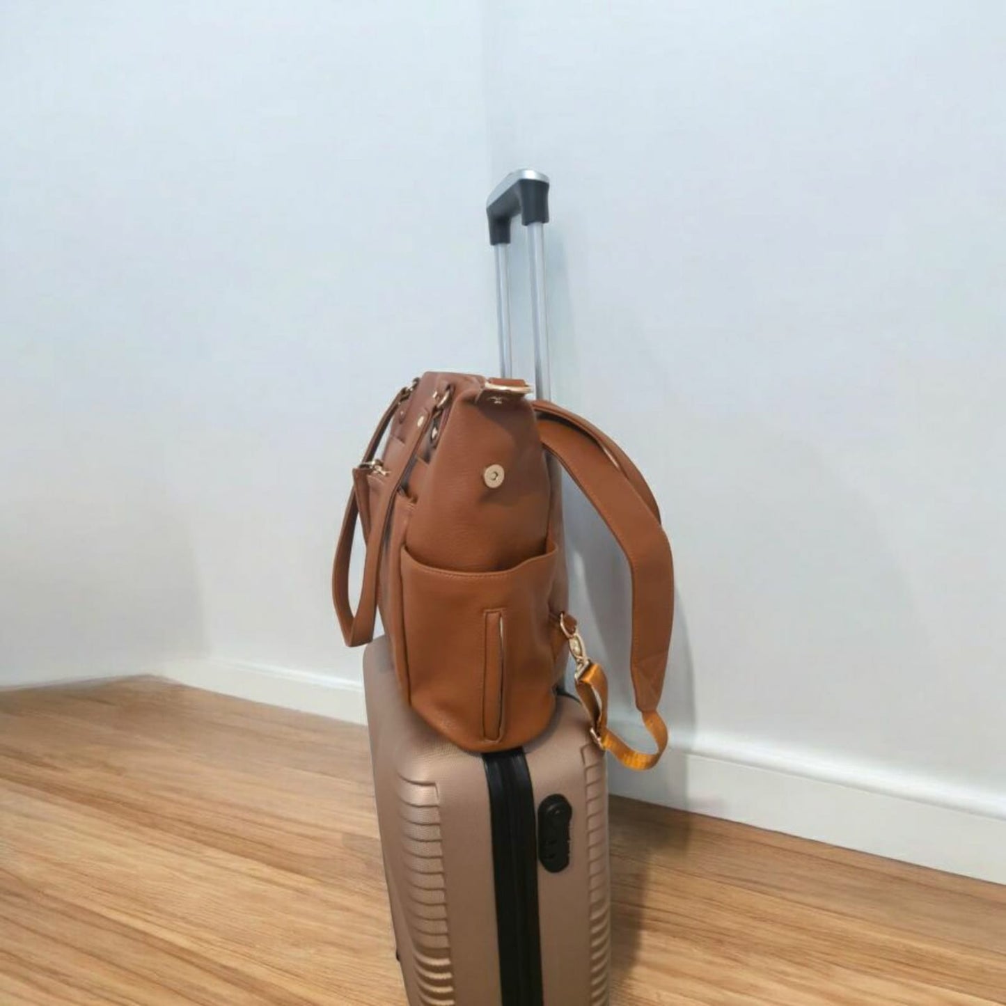 Sac à Langer Cuir Marron
