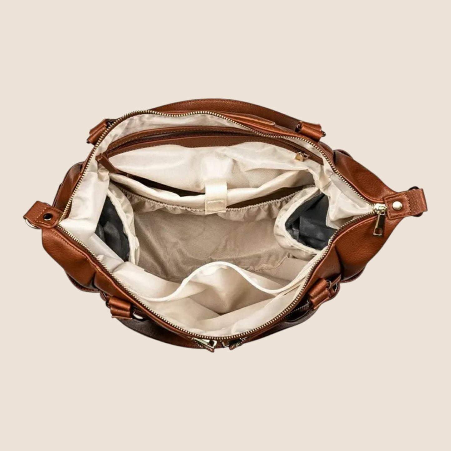 Sac à Langer Cuir Marron