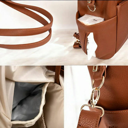 Sac à Langer Cuir Marron